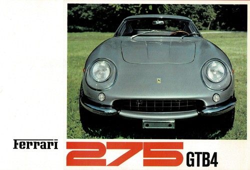 Prospetto ferrari 275 gtb 4 - ferrari, "