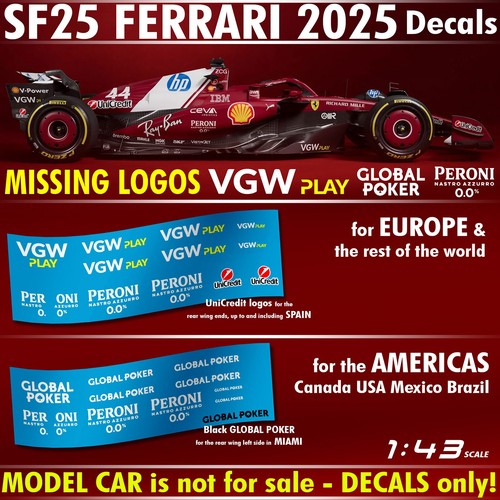 Decalcomanie ferrari 2025 - ferrari,